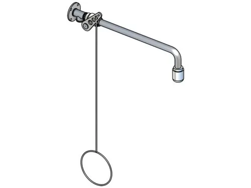 plensdouche,m. debietmeter,50l/min,aansluiting 3/4 inch binnen,RVS