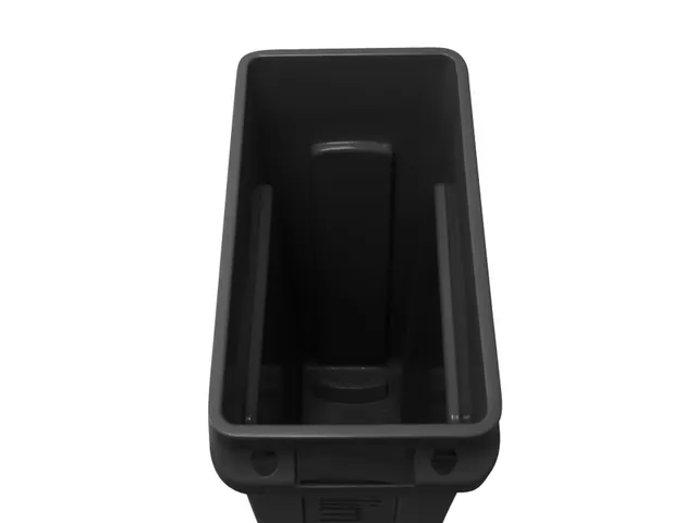 Rubbermaid Afvalbak Slim Jim Vented met luchtsleuven 87liter Zwart