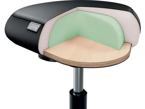 Ergo actieve Zitkruk comfort wieltjes zwart