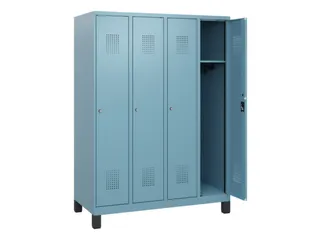 schoollocker,HxBxD 1630x1200x500mm,4vak,vak B 300mm,cil.-slot,voeten - 1