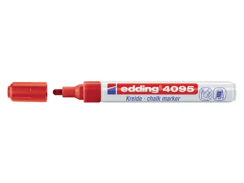 Krijtstift edding 4095 rond rood 2-3mm