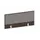 baliepaneel bureau aanbouw achter NV bruin hickory BN8078-grijs 1000mm