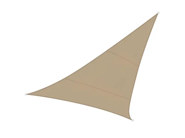 Voile solaire perméable triangulaire 5x5x5m Champagne