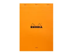 Schrijfblok Rhodia A4 lijn 80 vel 80gr oranje