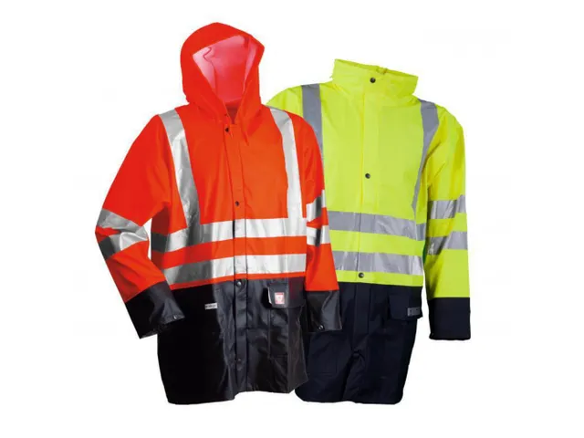 Lyngsøe FR-LR3055 regenjas, geel/marineblauw, maat XL, per stuk