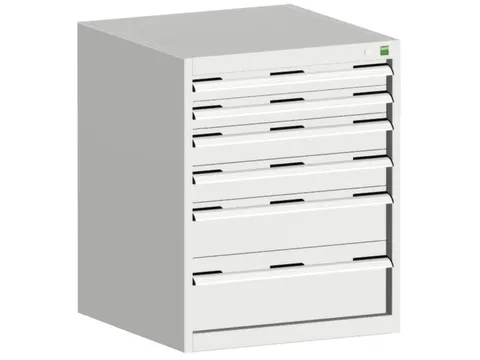ladekast HxBxD 800x650x525mm 6laden romp RAL7035 front RAL7035
