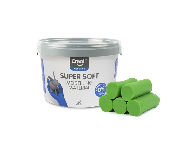 Pâte à modeler Creall Super Soft vert 1750g