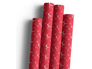 Geschenkpapier Silver Hearts 70 cm x 2 m - 3