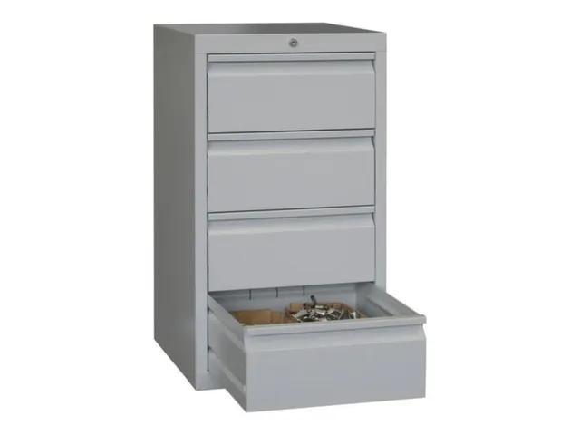 ladekast 900x500x500mm 4laden cilinderslot RAL7035 front RAL7035