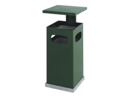 As-papierbak groen met afneembaar afdak 70 Liter