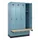 locker met bank,HxBxD 1950x1200x815mm,4vak,vak B 300mm,draaigrendel