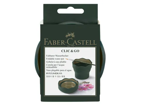 watercup Faber-Castell Clic & Go donkergroen