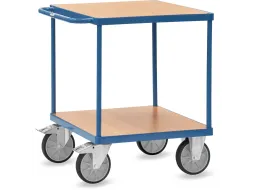 Tafelwagen 2497 600kg 700x700mm 2 etages hout RAL5007
