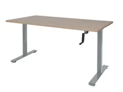 Dextro Slinger Bureau Zit-sta T-poot 140x80 Hav/kers 25mm Alu