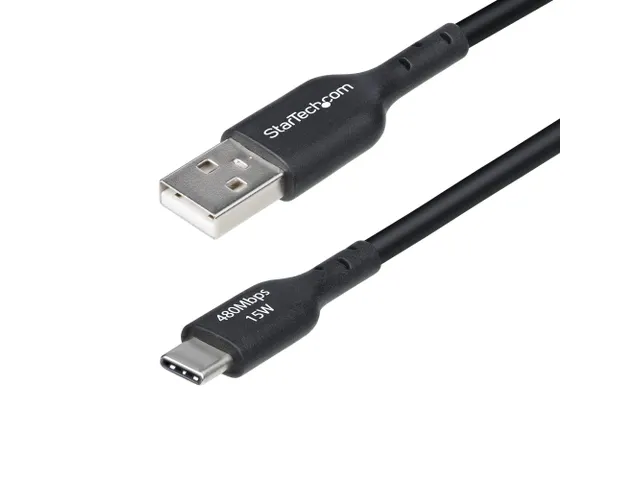 StarTech.com 3m USB-A naar USB-C Laadkabel Zwart