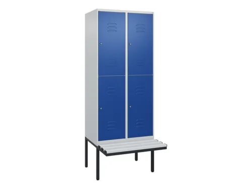 Dubbeldekse dekenkist,HxBxD 2120x800x815mm,2x2vak.,vak B 400mm