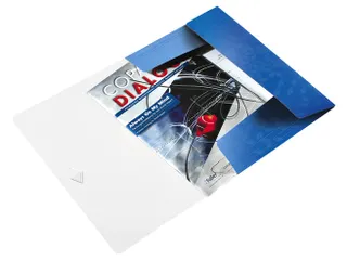 Elastomap Leitz WOW 3-kleps A4 Polypropyleen blauw - 3