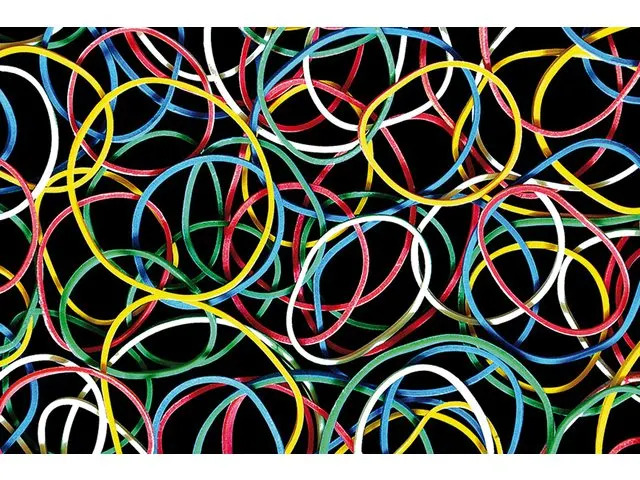 Elastiek Standard Rubber Bands 18 50gr 94 stuks assorti