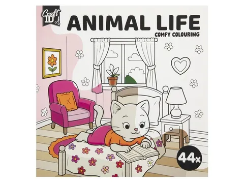 Livre de coloriage Craft ID Cute & Comfy 20x20cm 4 pièces assorti