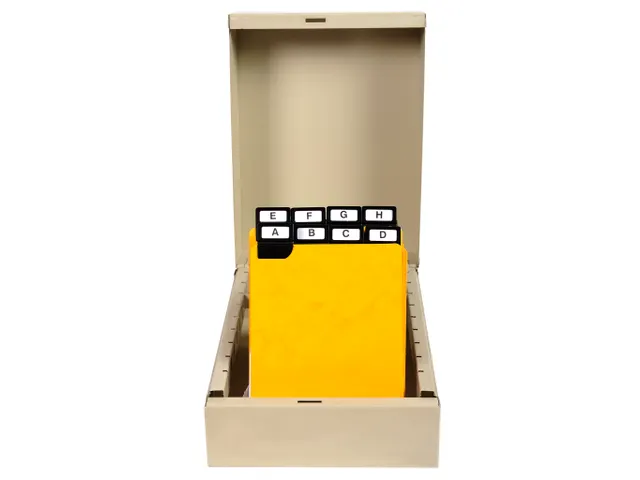 Intercalaire pour boîte à fiches verticales 210x148mm jaune 24 pcs