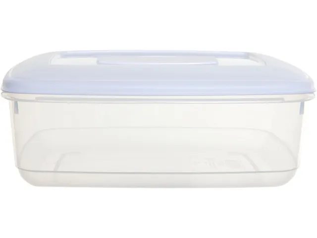 Vershouddoos Met Deksel Rechthoekig 3 Liter Transparant