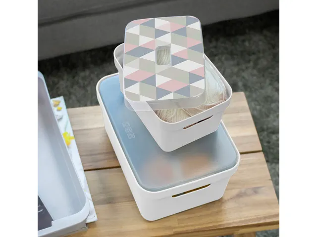 Sigma Home opbergbox 2,5L wit - 17,7x12,8x9,3cm