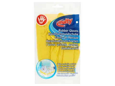 Huishoudhandschoen Multy latex Medium assorti