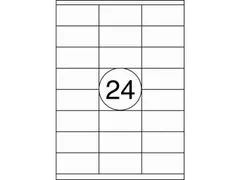 Etiket Rillstab 70x35mm Wit