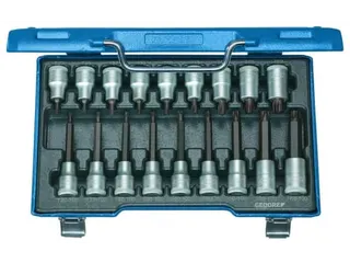GEDORE ITX 19 LKP Schroevendraaierset 1/2 inch 18-delig TX T20-60 - 1