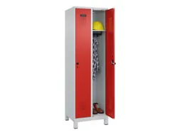 locker,HxBxD 1950x600x500mm,2vak,vak B 300mm,draaigrendel,voeten