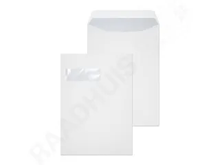 Envelop Raadhuis 229x324 C4 VL akte plakstrip wit 120gr 25 stuks - 1