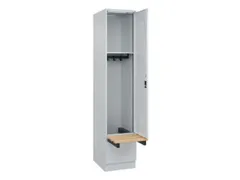 locker met bank,HxBxD 1950x400x815mm,1vak,vak B 400mm,cilinderslot