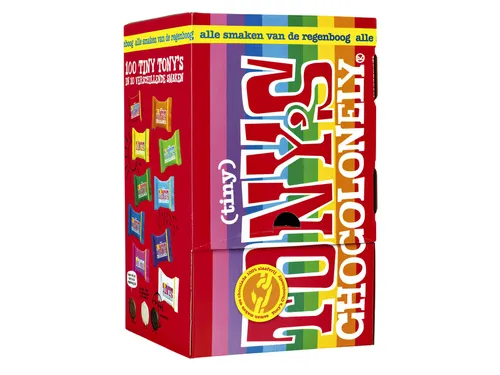 Chocolade Tony's Chocolonely tiny mix doos 100 st