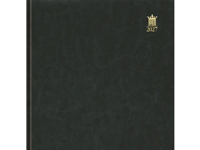 Agenda 2027 Ryam Carré Mundior 7 jours/2 pages noir