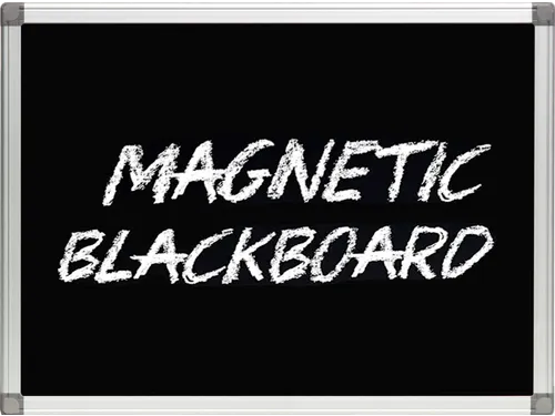 Magnetisch krijtbord Zwart met aluminium frame 60x90cm