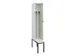 armoire vestiaire avec banc noir et blanc,HxlxP 2120x300x815mm