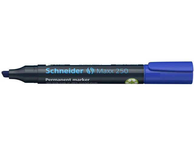 Marker Schneider Maxx 250 permanent beitelpunt blauw