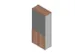 armoire à portes vitrées,HxlxP 2000x900x450mm,4xsol en bois,5 HC