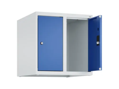 opzetkast,v. locker,2vak.,vak B 250mm,HxBxD 500x500x500mm,vleugeldeur