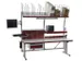 table d'emballage complète,HxlxP 690-960x2000x800mm,panneau gris clai