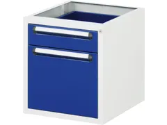 schuiflade-onderbouw v. werkbank HxBxD 545x480x600mm 2laden RAL5010