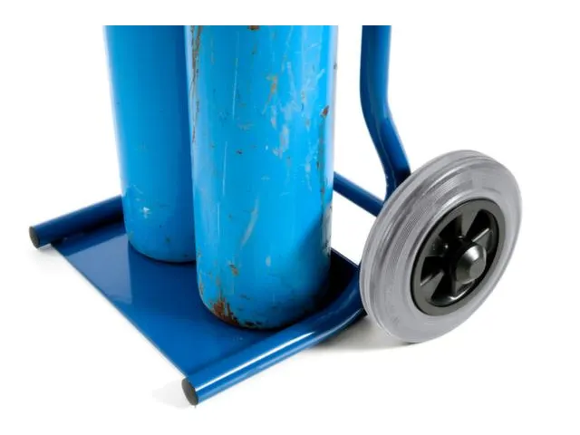 diable pour bouteilles,force 100kg,2x10l bouteille,a. chaîne,RAL5010