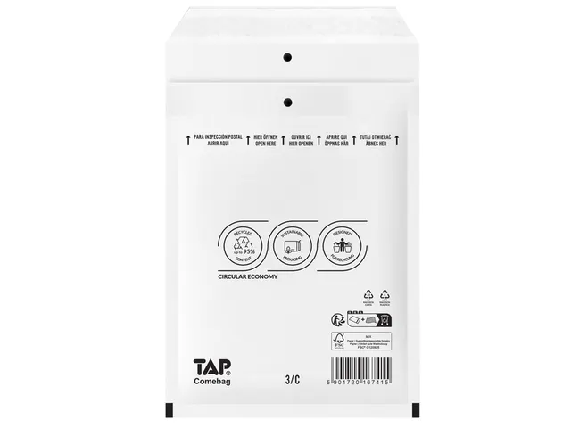 Envelop TAP Comebag luchtkussen nr13 170x225mm 100 stuks