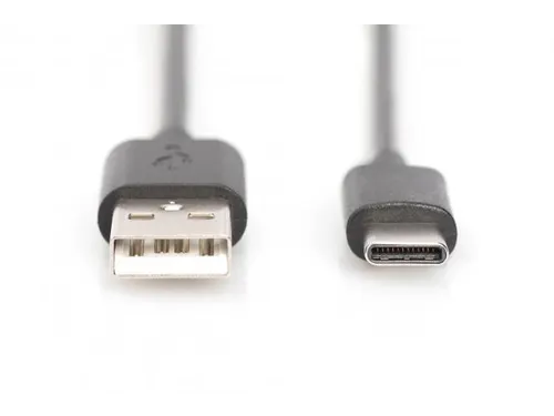 USB Type-C-aansluitkabel Type C naar A St/St 1m 3A, 480 MB 2.0 Zwart