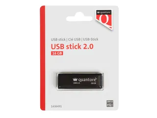 Quantore USB-stick 2.0 16GB Zwart - 1