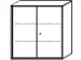 kantoorkast HxBxD 1150x1000x430mm romp beuken decor front onyxgrijs