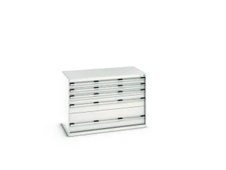 ladekast 900x1300x750mm 5laden zware lasten RAL7035 front RAL7035 - 7