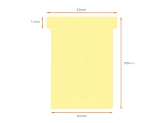 Planbord T-kaart Nobo nr 3 80mm geel - 5