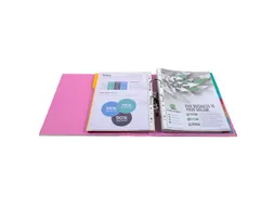 Ordner PP Prem'Touch A4maxi 80mm roze