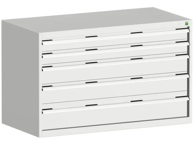 ladekast HxBxD 800x1300x750mm 5laden romp RAL7035 front RAL7035